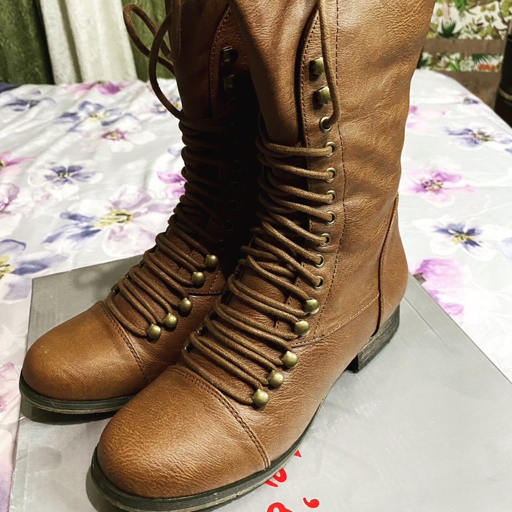 Lace Up Combat Boots